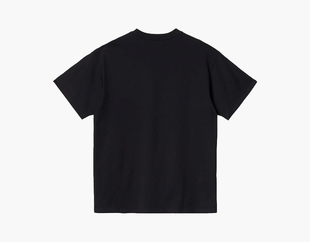 Carhartt WIP Chase T-Shirt Black Gold Logo