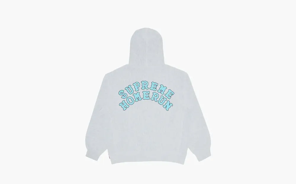 Supreme x Homerun Hooded Sweatshirt Ash Grey