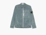Stone Island Nylon Metal In Econyl Overshirt with Pocket and Two-Way Zip Blue 