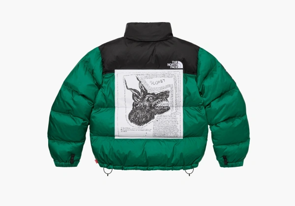 Supreme x The North Face Nuptse Jacket Green 