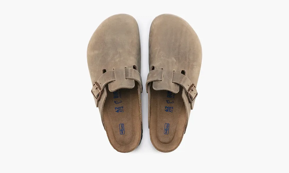 Birkenstock Boston Soft Footbed Oiled Leather Tobacco Brown