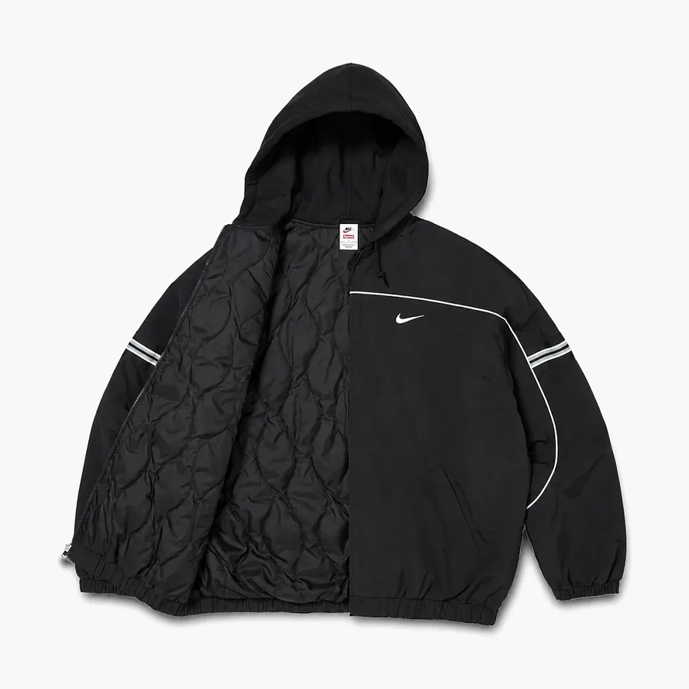 Supreme x Nike Nylon Hooded Jacket Black