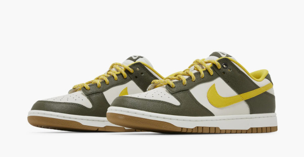 Nike Dunk Low Premium Cargo Khaki Vivid Sulfur 