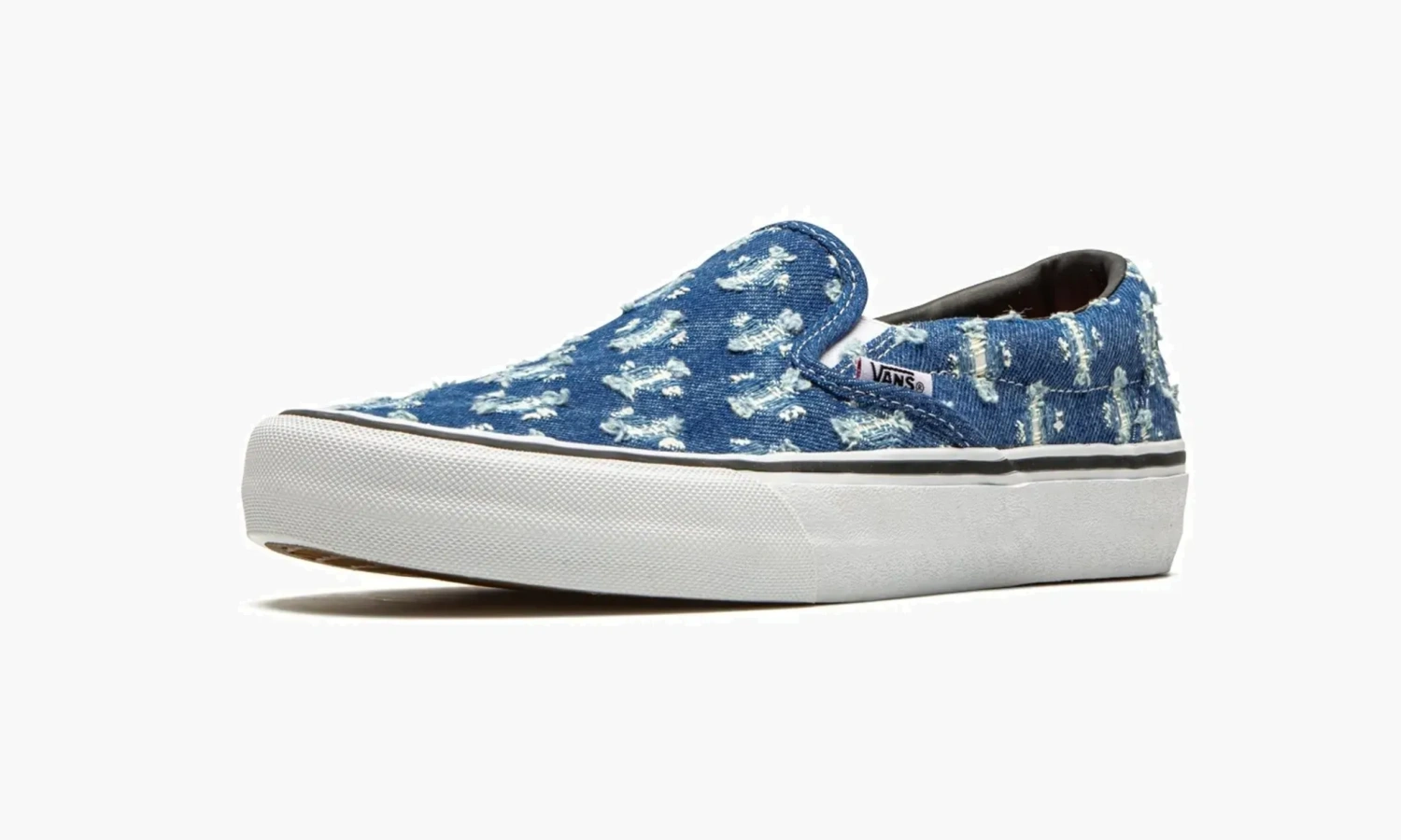 Vans Slip-on Pro Supreme - Blue Hole Punch Denim 