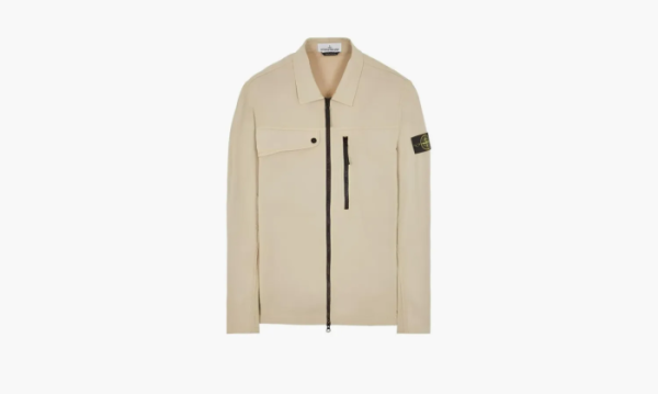 Stone Island Zip Shirt Jacket Beige 