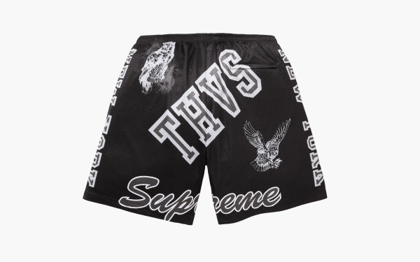 Supreme Varsity Mesh Short  Black  Supreme Varsity Mesh Short  Black