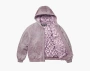 Supreme Studded Hooded Leather Jacket Lilac 