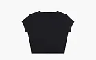orty & Rich Club Logo Cropped Active T-Shirt WMNS Black/White