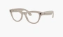 Ray-Ban Meta Skyler Sunglasses Shiny Chalky Gray / Transitions Sapphire (Size 52) 