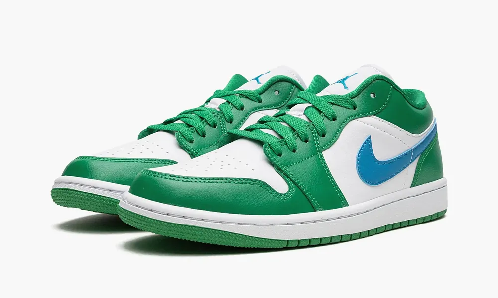 Air Jordan 1 Low WMNS Lucky Green Aquatone