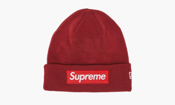 Supreme x New Era Box Logo Beanie Cardinal 