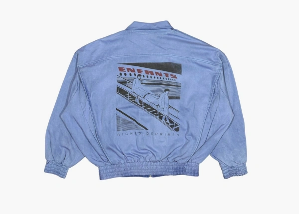 Enfants Riches Déprimés Death In Flight Zip Jacket Sun Faded Blue 