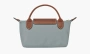 Longchamp Le Pliage Original Pouch With Handle Steel 