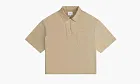 RHUDE Boxy Half Zip Spray Short-sleeve Shirt Khaki