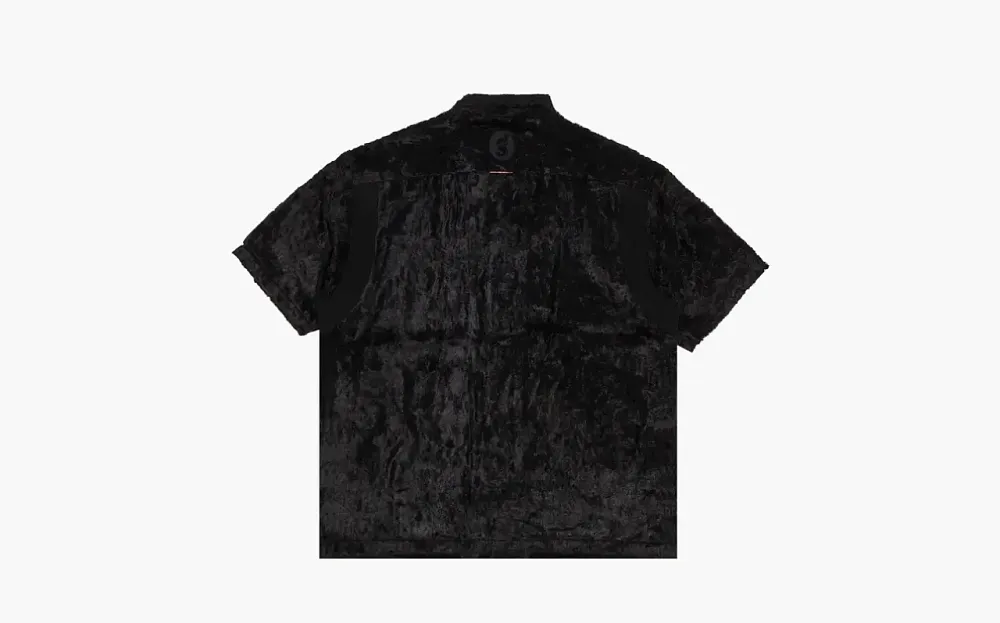 Supreme x Goodenough Crushed Rayon Pile Short-Sleeve Shirt Black