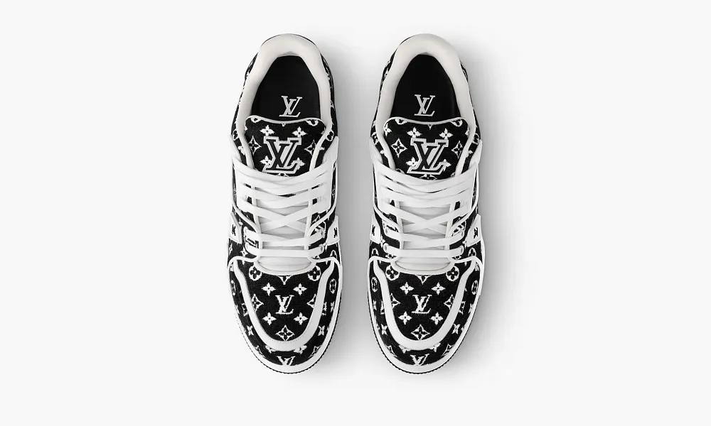 Louis Vuitton Trainer Black Monogram Textile