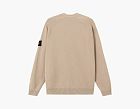 Stone Island Light Raw Hand Organic Cotton Crewneck Jumper Desert