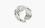 Hermes Large Chaine D'Ancre Enchainee Ring Sterling Silver 