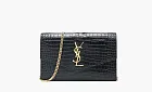 Saint Laurent BLACK Wallet with chain Black