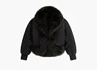 Kith Senna Faux Fur Reversible Bomber Black