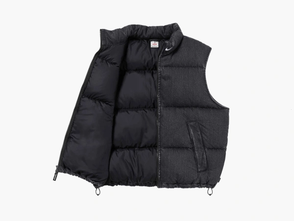Supreme x Nike Denim Puffer Vest Black  Supreme x Nike Denim Puffer Vest Black
