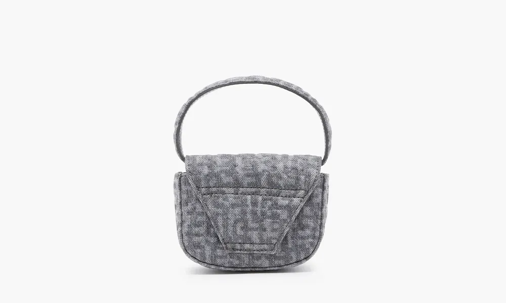 Diesel 1DR Iconic Mini Bag Monogram Denim Grey