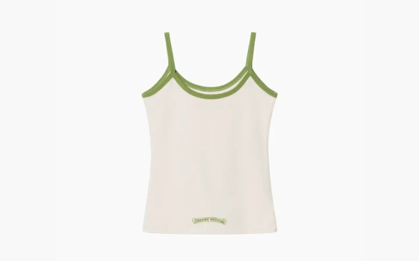 Chrome Hearts Horseshoe Logo Tank Top Cream 