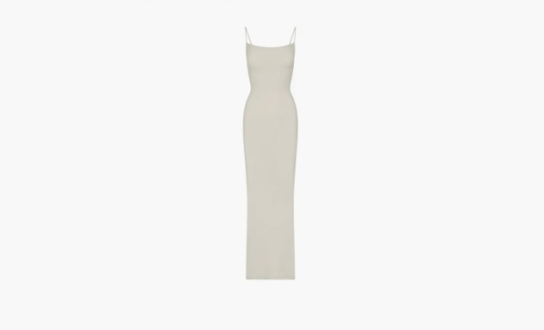 Skims Soft Lounge Long Slip Dress Talc 