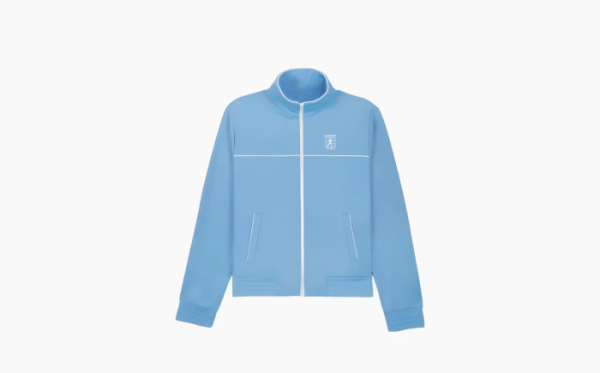 Sporty & Rich Logo-print Zip-up Jacket Blue 