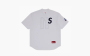 Supreme S Logo Baseball Henley "White" 