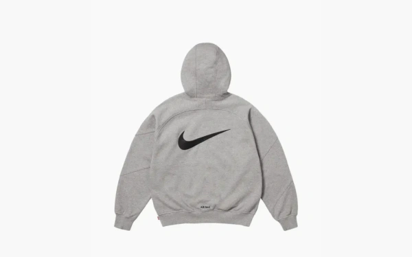 Supreme X Nike Zip Up Hooded Gray 