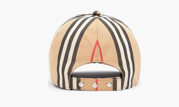Burberry Vintage Check Cotton Baseball Cap Monogram Motif Beige 