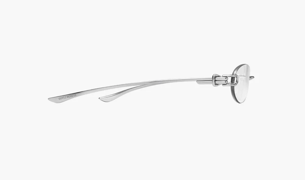 Gentle Monster Musubi 02 Sunglasses Silver / Clear