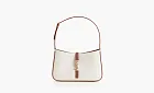 Saint Laurent Le 5 À 7 Canvas Shoulder Bag Grey/Brick