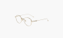 Gentle Monster Titanium Irregular Shape Eyeglass Frames Unisex Gold 