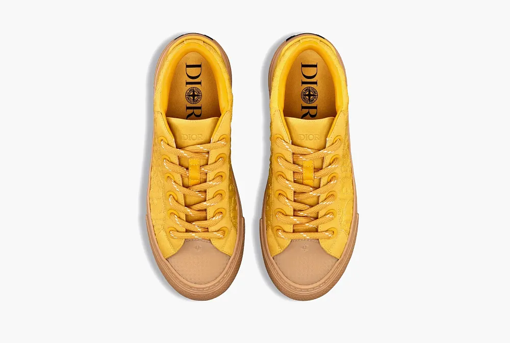 Stone Island x Dior B33 Skateboard Shoes Yellow