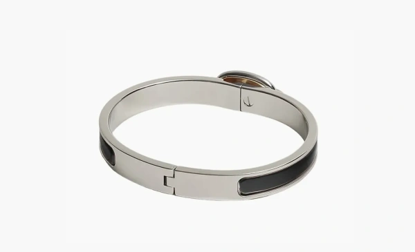 Hermes Mini Clic Chaine d'Ancre bracelet Silver/Black 