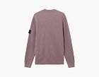 Stone Island Ribbed Soft Organic Cotton Crewneck Jumper Purple Grey