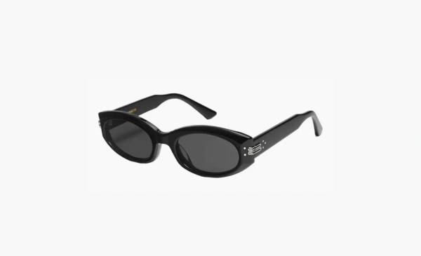 Gentle Monster Plastic Frame Irregular Shape Sunglasses Unisex Black 