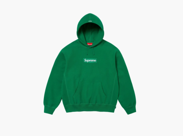 Supreme Box Logo Hooded Sweatshirt Green 