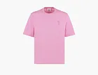 Ami Paris Ami De Coeur Tonal Boxy Fit T-Shirt Candy Pink