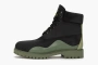 Timberland Heritage 6 Inch Waterproof Boot Black Nubuck with Green 