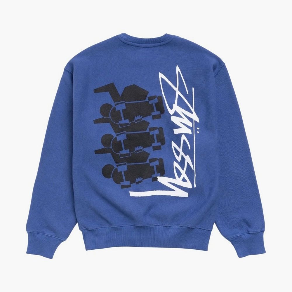 Stussy Skate Stack Crew Indigo