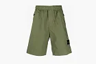 Stone Island Stretch Cotton Tela Paracadute Bermuda Shorts Olive