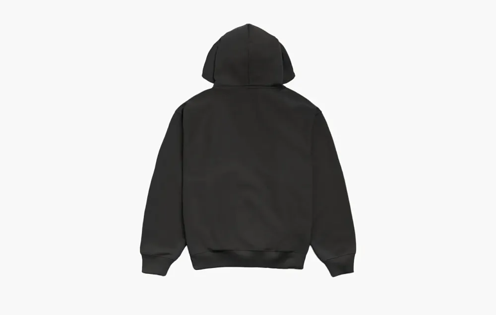 Stussy Double Stripe Embroidered Hoodie Black