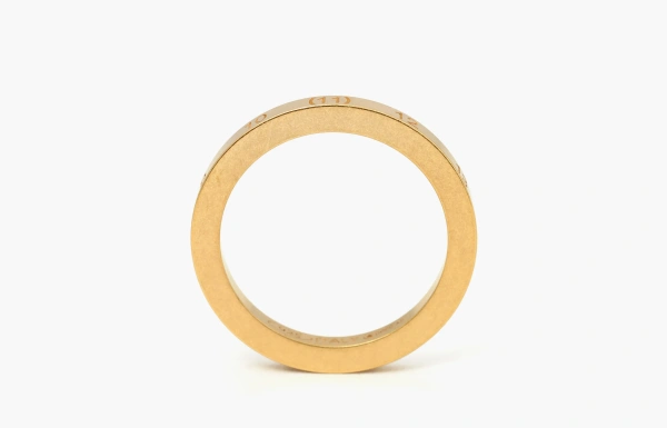 Maison Margiela Numerical Semi-Polished Gold Ring  Maison Margiela Numerical Semi-Polished Gold Ring
