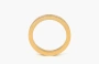 Maison Margiela Numerical Semi-Polished Gold Ring 