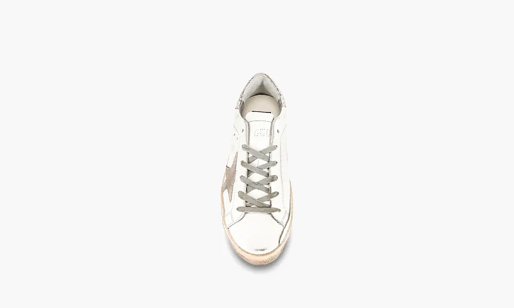 Golden Goose Superstar WMNS White Silver Heel