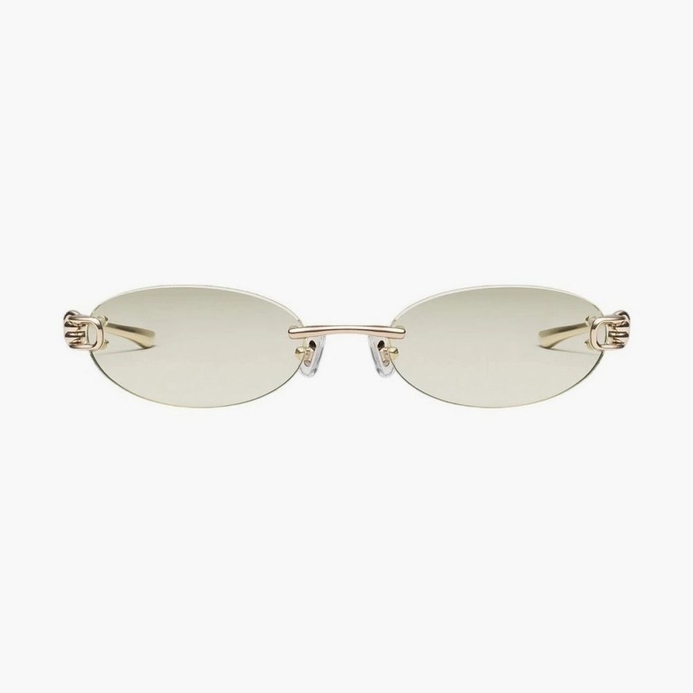 Gentle Monster Musubi 031 Sunglasses Gold / Green