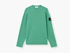 Stone Island Organic Cotton Nylon Crewneck Jumper Malachite
